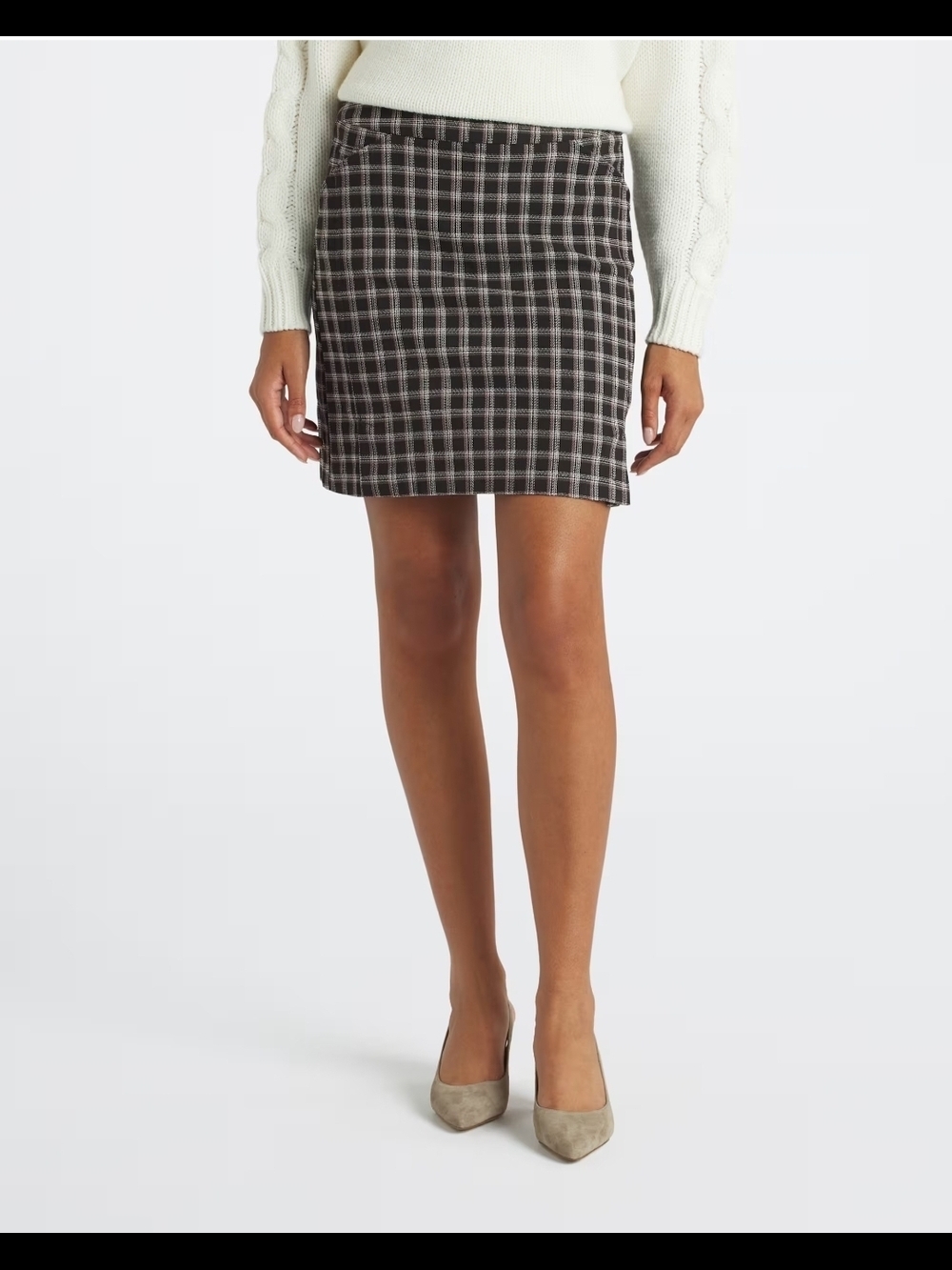 Tribal Plaid Mini Skort